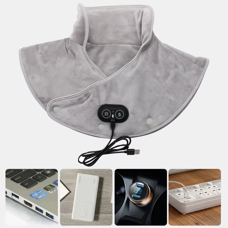 ThermaRelief™ Heated Neck & Shoulder Wrap – Soothe Tension, Melt Stress Away